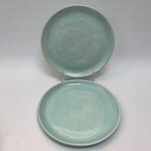 Everyware Dinner Chop Charger Plates Hand made in Mexico Lot of 2 - Heavy 11 3/4